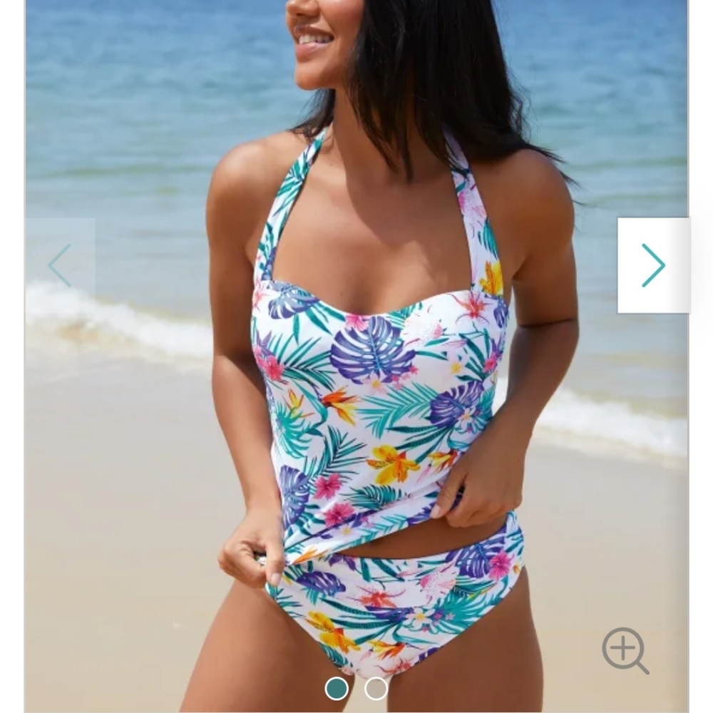 Full coverage tankini